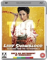 Lady Snowblood Uk DVD/Blu Combo test cover